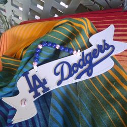 DODGERS  WALL PLAQUE  14" (MDF) make a statement gr8🎁for DODGER  FAN