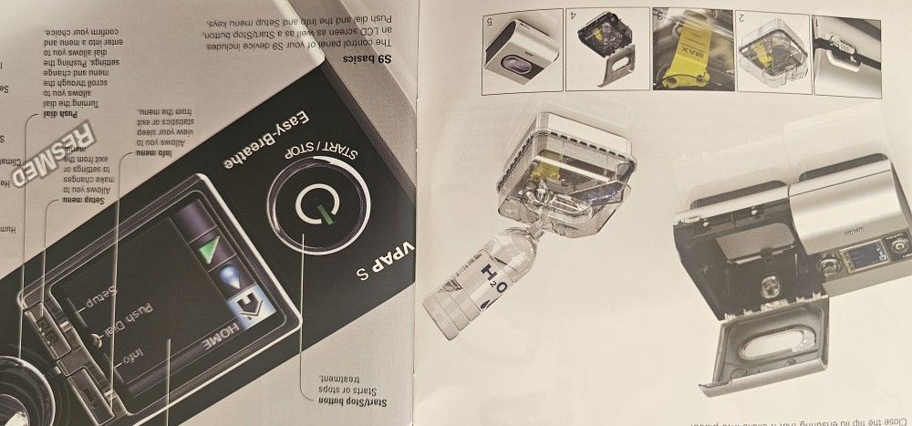 Respiratory Device, Rested S9 VPAP ST Bilivel Divice