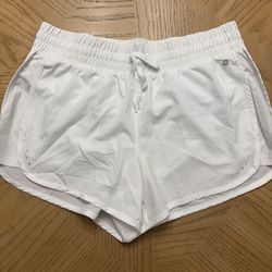 Layers woman’s running shorts white size Large