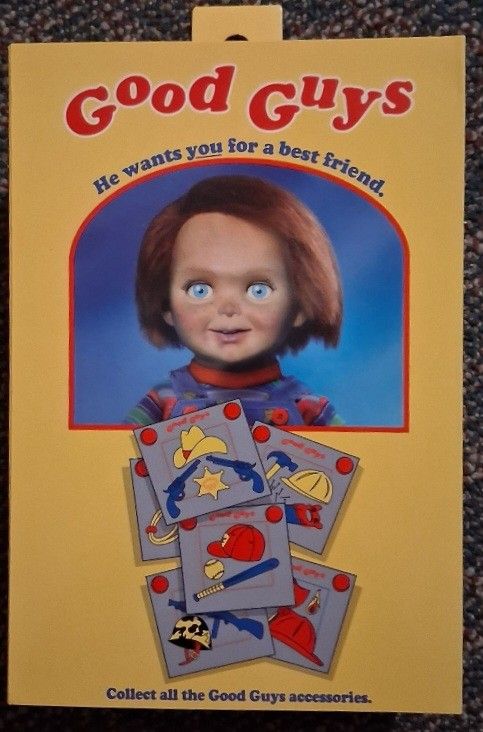 NECA Ultimate Chucky Horror Collectible w/ Extra Heads, Hands & Accessories