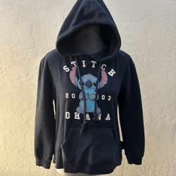 Disney Stitch navy blue hooded sweatshirt hoodie