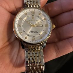 Silver And Gold Men’s Watch