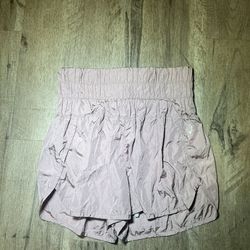 Pink and white sportswear shorts