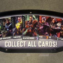 Raw Thrills Injustice 43" Mini Marquee Translite Arcade