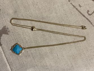 Kacey Turquoise Gold Necklace- Kendra Scott
