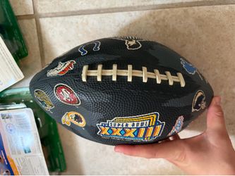 Vintage 90s Hutch Foot Locker Multi Super Bowl Logo Football