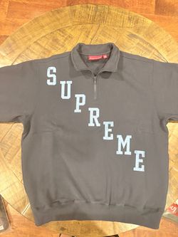 Supreme FW26’ week 6 Slant Appliqué Half Zip Pullover Navy S
