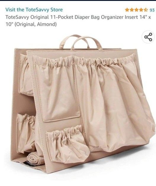 Tote Savy Diaper Bag Organizer Tote Organizer