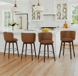 Set of 4 Swivel Barstools
