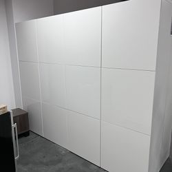 IKEA: BESTÅ 4 Shelf unit with doors