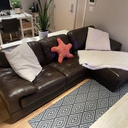 Italian Leather Sectional Sofa