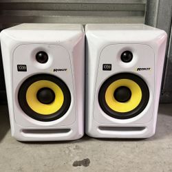 KRK Rokit 6 G2 White Studio Monitors (Pair) – Excellent Sound!