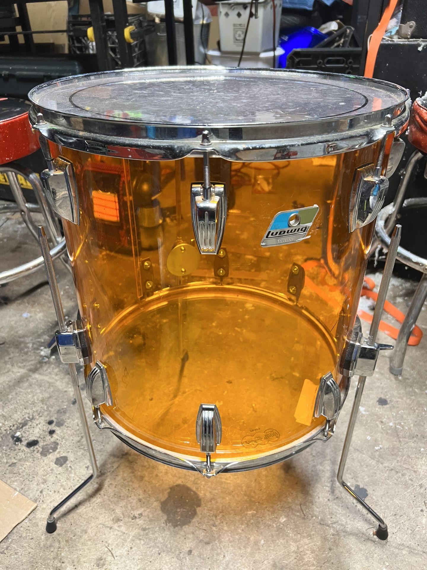 Ludwig Amber Vistalite 16” Floor Tom