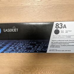 New In Box HP LaserJet 83A Black Printer Cartridge