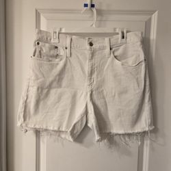 White J Crew Shorts Sz 30