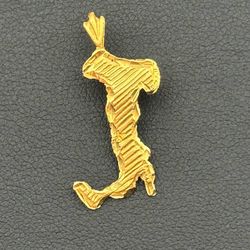 Jewelry 14k solid yellow gold Italy pendant Boot charm 1.2 grams