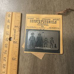 Country Stencils tin stencil - 1986 - NEW 