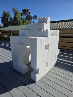 Giant White Lego Blocks