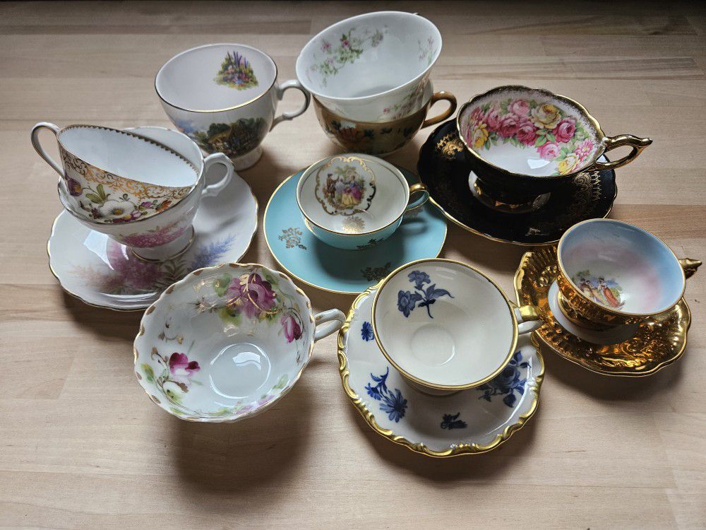 Collectible, Vintage Teacups