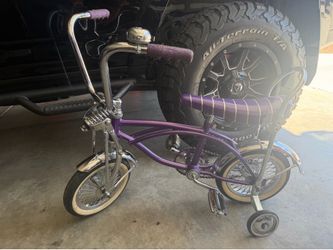 Kids Purple Custom Lowrider Bike
