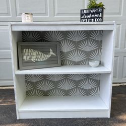 White & Grey Bookshelf