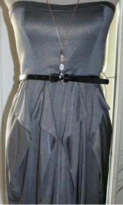 JESSICA SIMPSON Women's Tube,Sleeveless Gray
