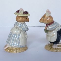 Royal Doulton Vintage Brambly Hedge - 1982 Mr & Mrs. Apple - DBH2 & DBH3