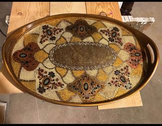 Large Oval Decorative Serving Tray