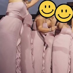 Vera Wang Bridesmaids Dress Pink Size 4