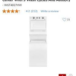 Washer And Dryer White/ Lavadora Y Secadora  Blanca Whipple 