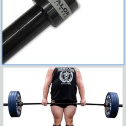 Valor Fitness Olympic Deadlift Bar – Max Weight 1200 lbs - 45lb Barbell - 90.5 in - 27 MM- Enhanced Flex for Maximum Performance- Heavy Duty Powerlift