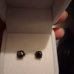 Black Diamond Earrings 