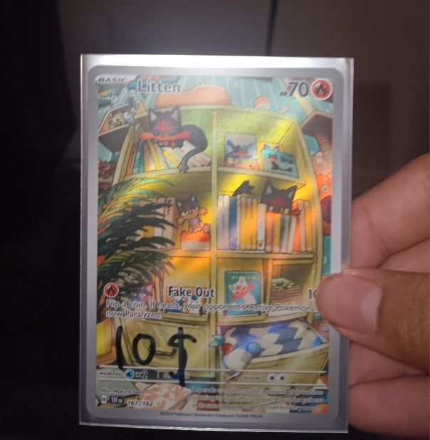 Litten Pokemon Card Full Art