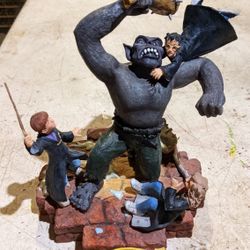 RARE! Harry Potter & the Sorcerer's Stone Statue Troll The Battle Enesco 