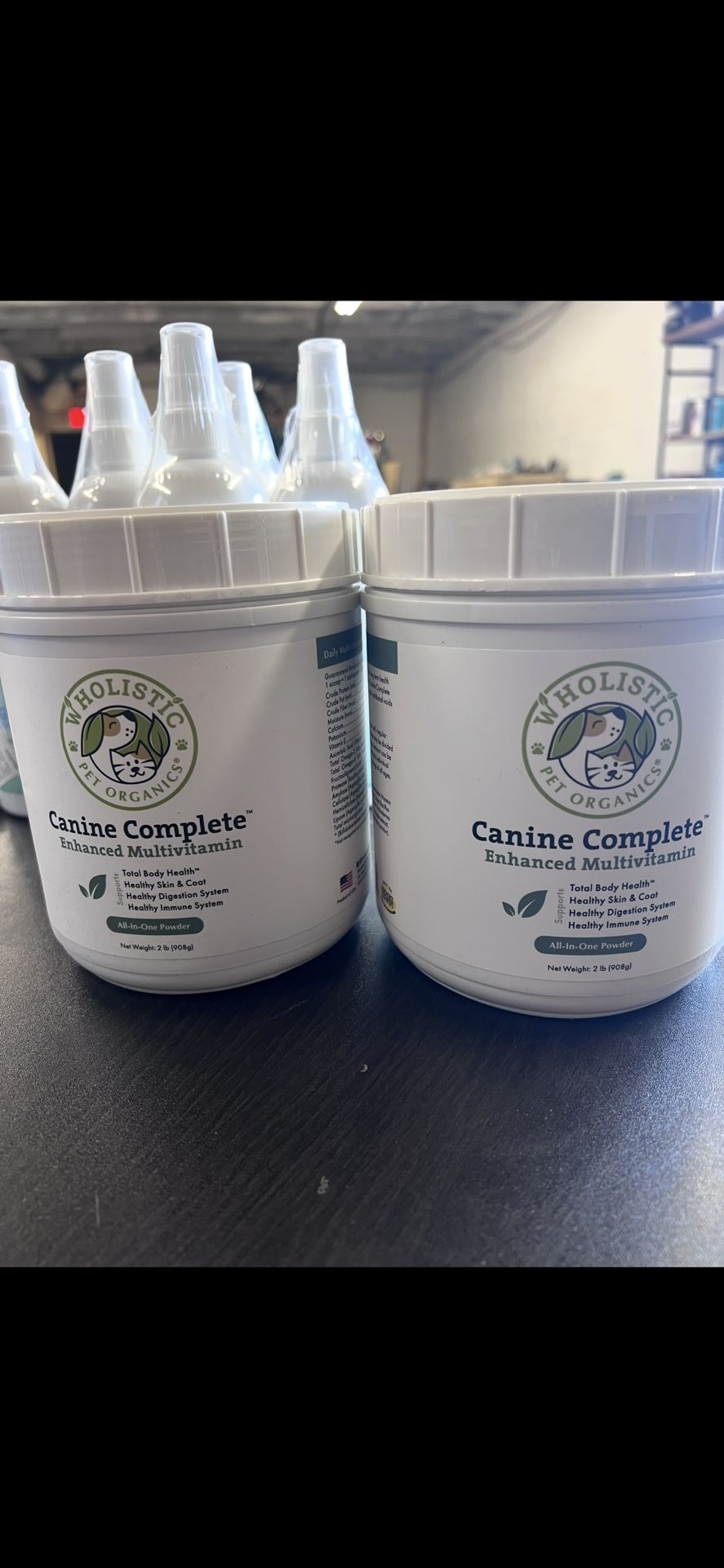 Wholistic Pet Organics Canine Complete - Dog Multivitamin Powder - 2 Lb - Daily Dog Vitamins and Supplements for Homemade Food - Immune System, Skin, 