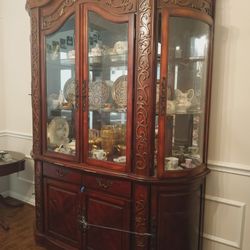 Solid Wood Curio Cabinet For Antiques | OBO