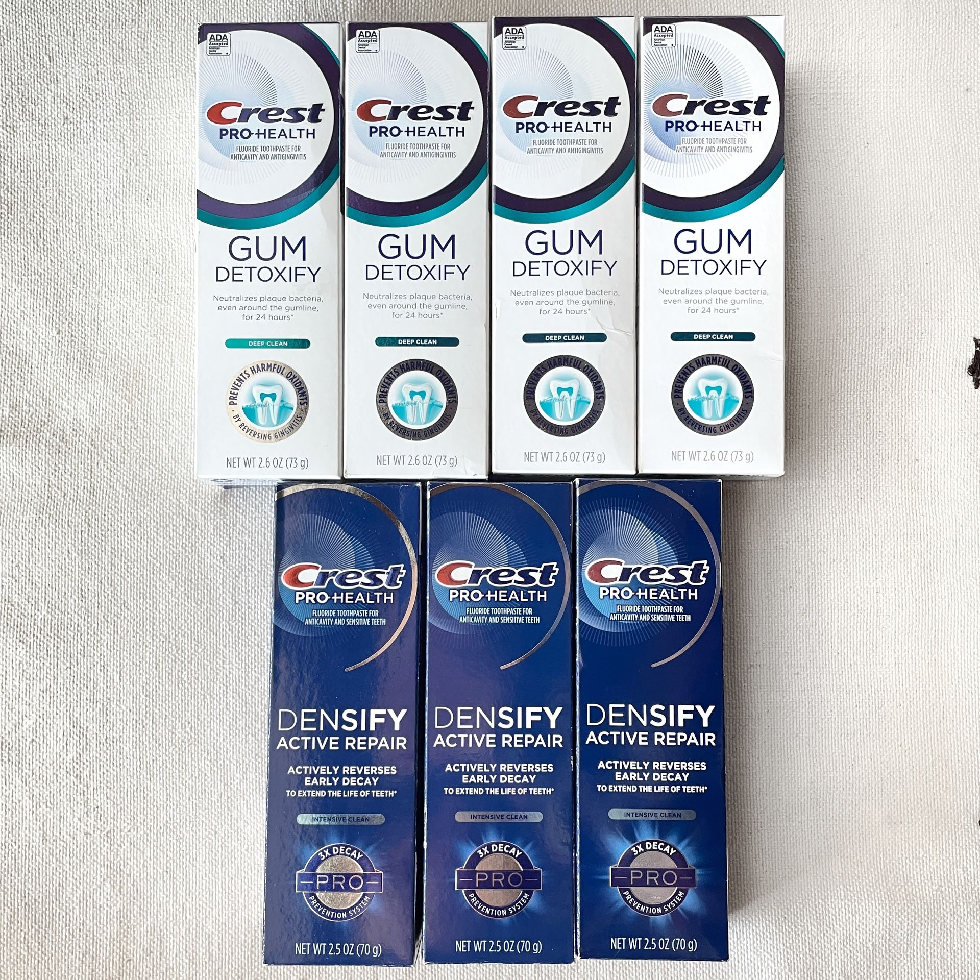 Crest Pro Health Toothpaste Gum Detoxify Densify