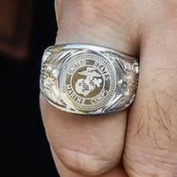 Stainless steel USMC Marine Corps Ring message me size 9 10 11 12 13 SHIPPING AVAILABLE 
