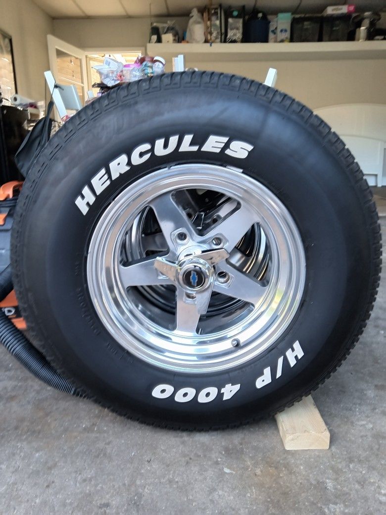 Jegs  Wheels 15x8 In Excellent Condition Tire 255/70/15  5x5  For C1500