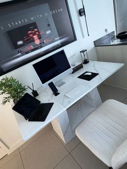 Desk and chair