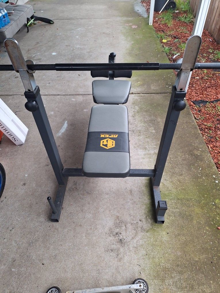 Bench Press Bench And Bar