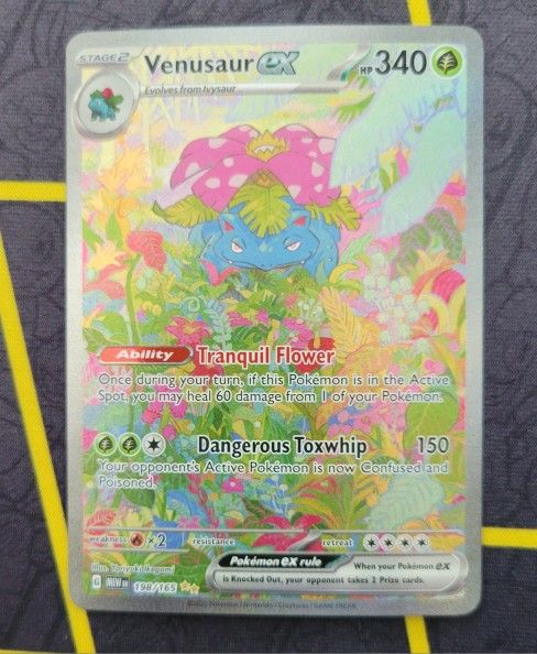 Pokemon Venusaur EX Alt Art 151 Secret Rare