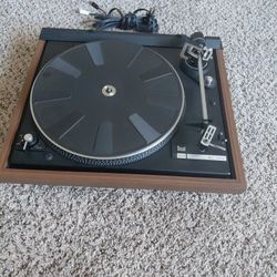 Dual Vintage Turntable W/ New Belt and Dust Cover Works!
