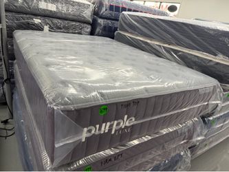 QUEEN SIZE PURPLE LUXE REJUVENATE MATTRESS & BOX SPRING BED SET