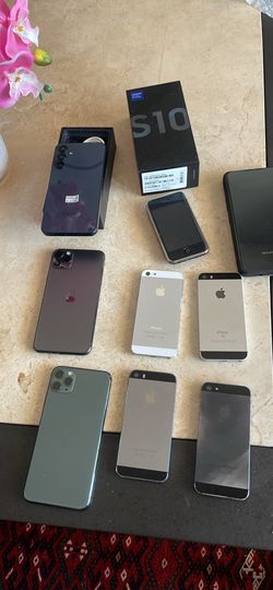 Lot of Smartphones - Apple iPhone, Samsung Galaxy S10, LG Dual Screen