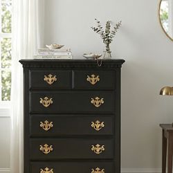 Tall refinished dresser