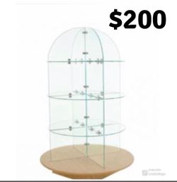 Turning glass display