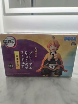 SEGA Premium Figure Zenitsu Agatsuma Demon Slayer PVC Boxed Original Unopened