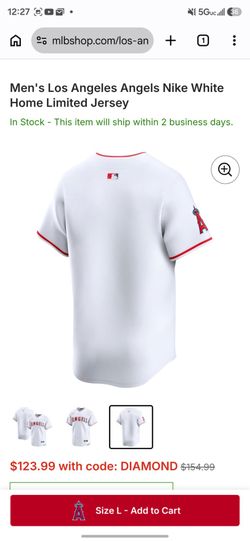 AUTHENTIC Nike LA Angels nameless Jersey