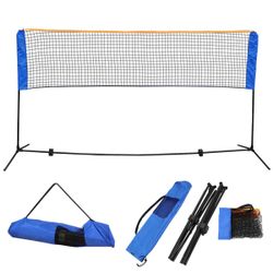 Portable Badminton Net with Carry Bag 10”x5”